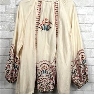 Sundance Silk Blend Embroidered Botanica Blouse